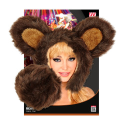 Sada medvěd ocas a uši